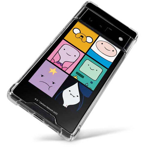 Adult Swim Adventure Time Character Tiles Google Pixel 6 Clear Case